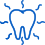 an icon of a tooth showing decay