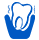 an icon of a tooth requiring periodontal maintenance