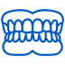 an icon of jaw and full set of teeth